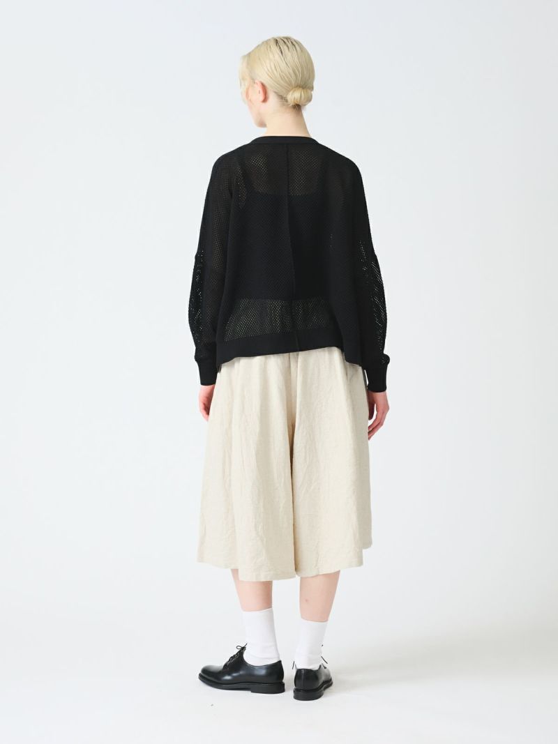 mizuiro ind コットンリネンキュロットパンツ｜ MARcourt ONLINE