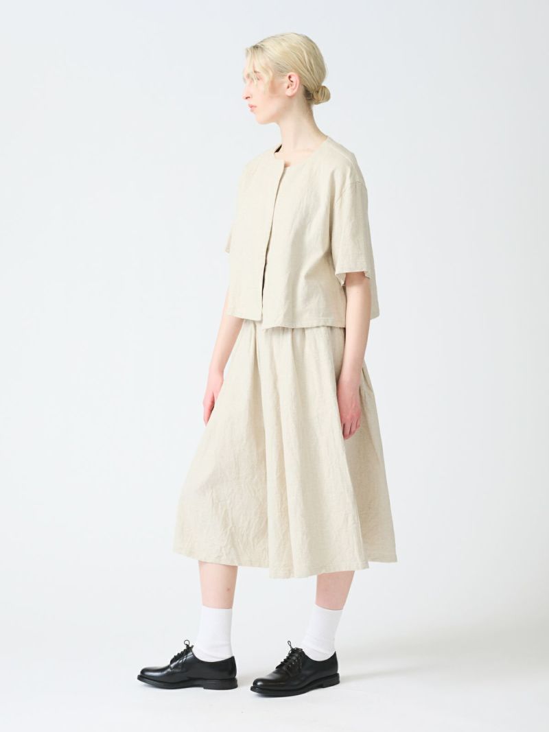 mizuiro ind コットンリネンキュロットパンツ｜ MARcourt ONLINE