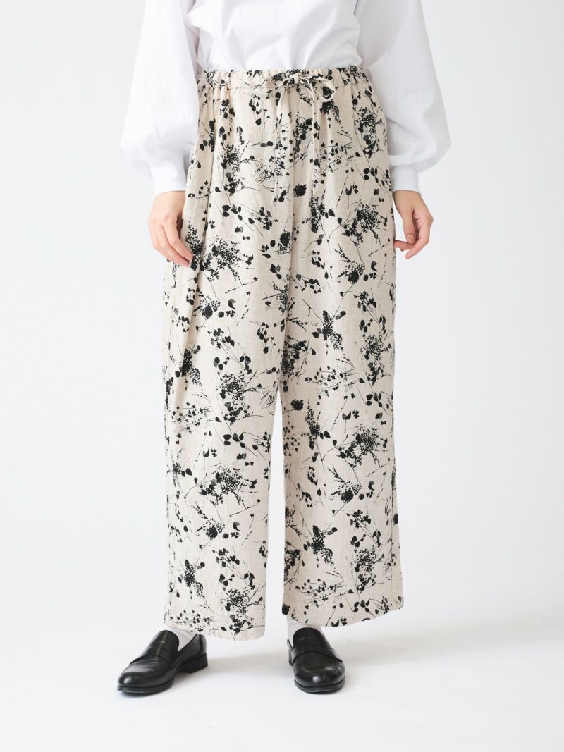 mizuiroind リネンレーヨン　サルエルパンツ mizuiroind リネンレーヨン サルエルパンツ