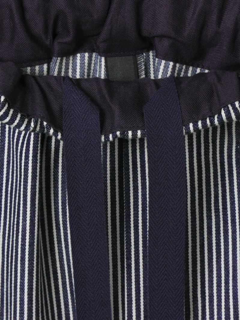 mizuiro ind ヒッコリーワイドテーパードパンツ｜ MARcourt