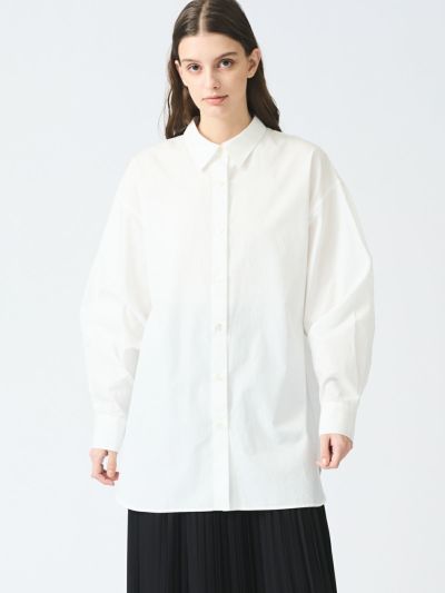 mizuiro ind メンズライクワイドシャツ