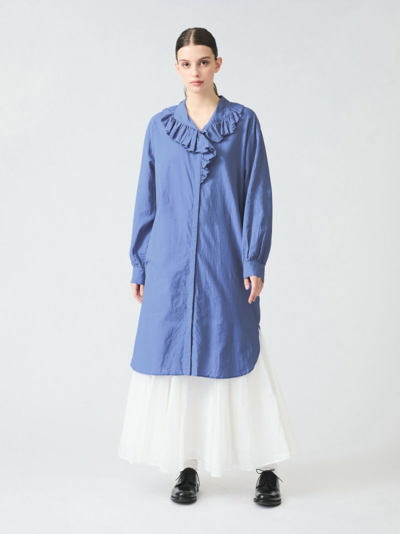 mizuiro ind フリルカラーシャツワンピース｜ MARcourt ONLINE
