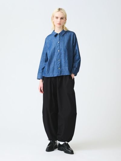 mizuiro ind コクーンドローストリングパンツ