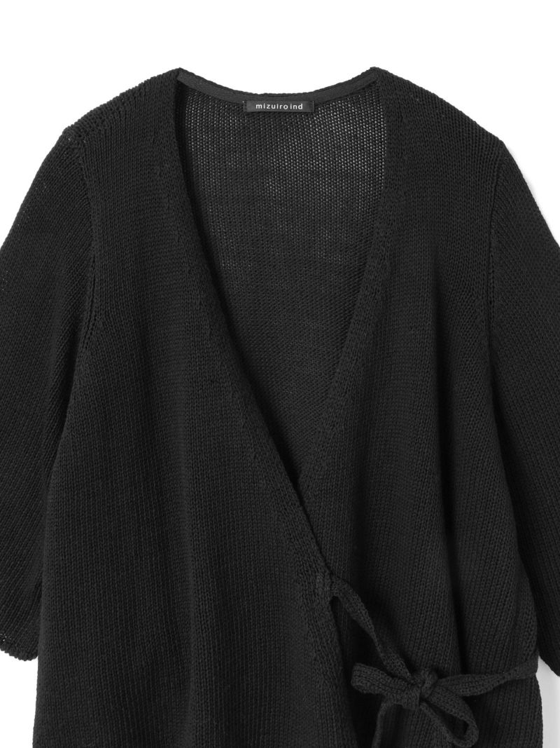 mizuiro ind テープヤーンラップカーディガン｜ MARcourt ONLINE
