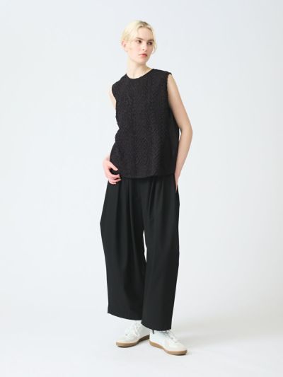mizuiro ind サイドドレープワイドパンツ