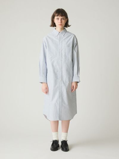 MidiUmi ボタンダウンシャツワンピース