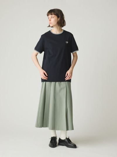 MidiUmi チェックプリーツスカート
