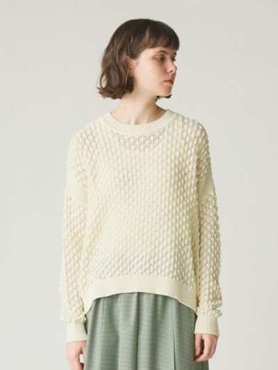MidiUmi メッシュニットプルオーバー