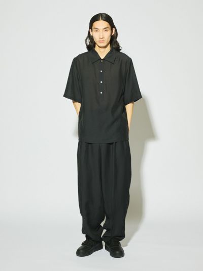 MIDIUMISOLID Men’s スラブシアーテーパードパンツ