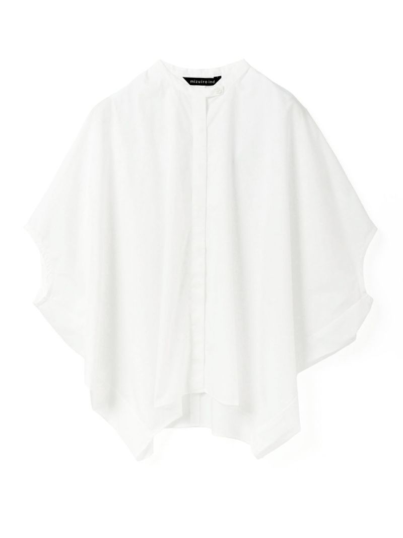 mizuiro ind スタンドカラーコクーンシャツ｜ MARcourt ONLINE