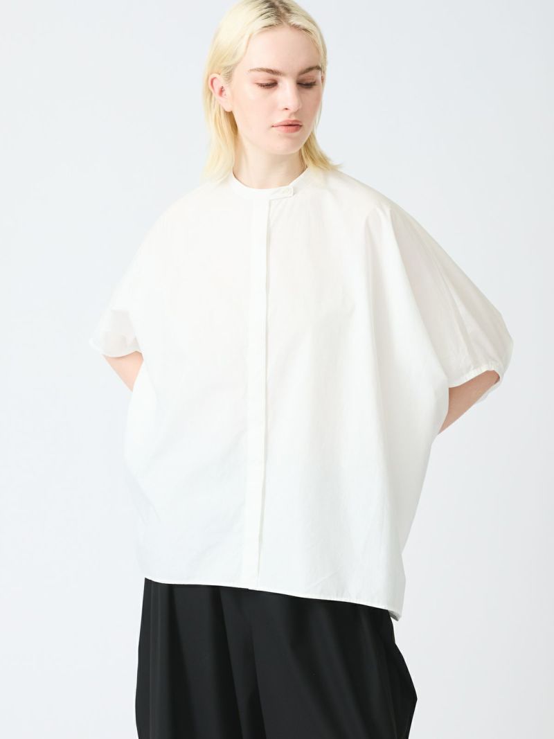 mizuiro ind スタンドカラーコクーンシャツ｜ MARcourt ONLINE