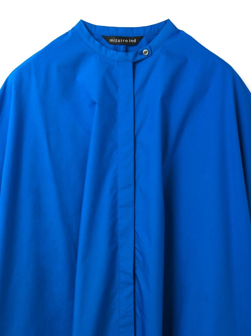 mizuiro ind スタンドカラーコクーンシャツ｜ MARcourt ONLINE