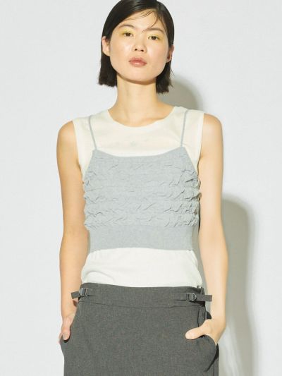 MIDIUMISOLID for Ladies ジャガードビスチェ