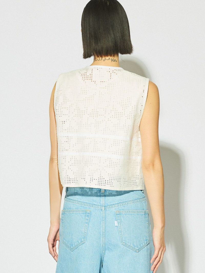 MIDIUMISOLID for Ladies レースショートベスト｜ MARcourt