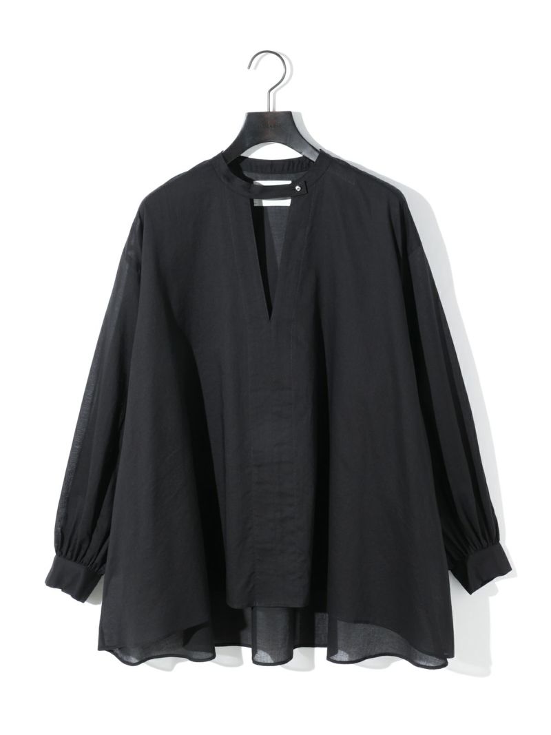 MIDIUMISOLID for Ladies スタンドカラースキッパーシャツ MIDIUMISOLID for Ladies スタンドカラースキッパーシャツ