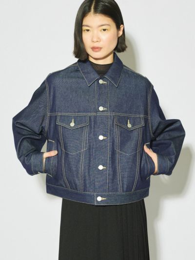 MIDIUMISOLID for Ladies ショートデニムジャケット