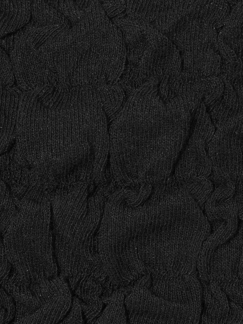 MIDIUMISOLID for Ladies パフスリーブジャカードプルオーバー