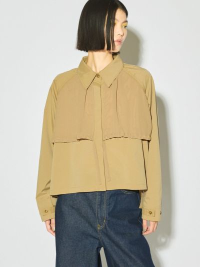 MIDIUMISOLID for Ladies トレンチシャツ