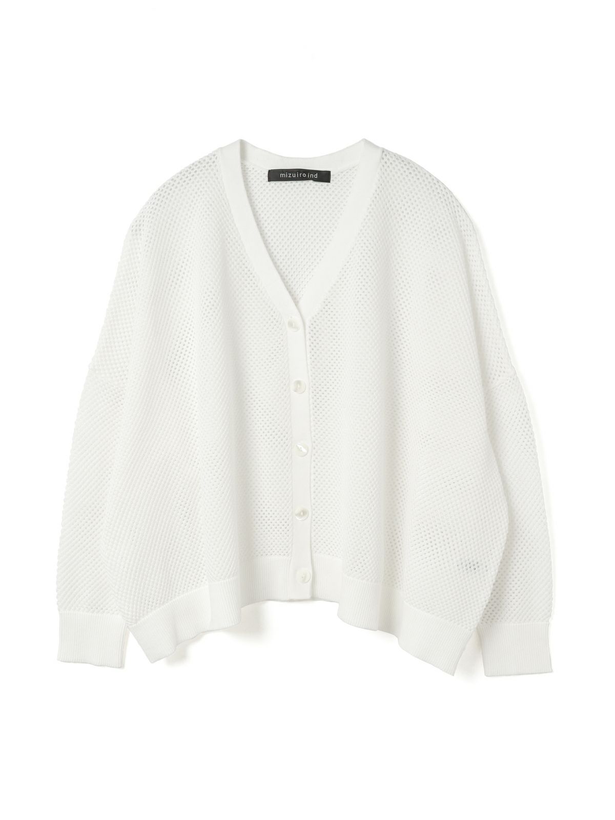 mizuiro ind シアーパターンVネックカーディガン｜ MARcourt ONLINE  