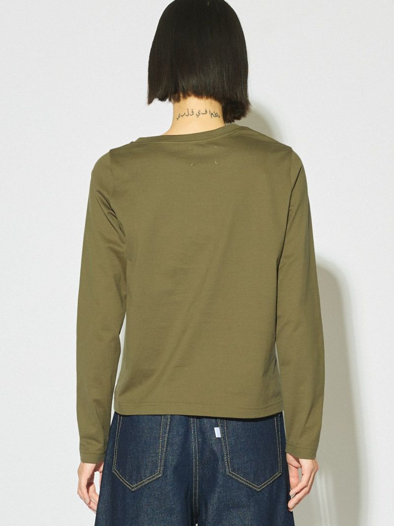 MIDIUMISOLID for Ladies アシンメトリーネックプルオーバー
