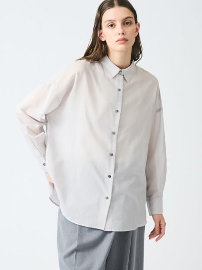 mizuiro ind シアーワイドシャツ