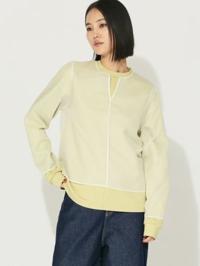 MIDIUMISOLID for Ladies シアースキッパープルオーバー