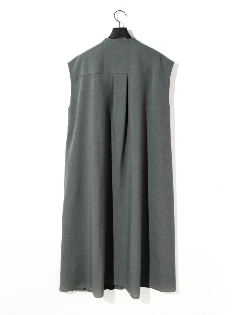 MIDIUMISOLID for Ladies アシンメトリープリーツノースリーブ MIDIUMISOLID for Ladies アシンメトリープリーツノースリーブ