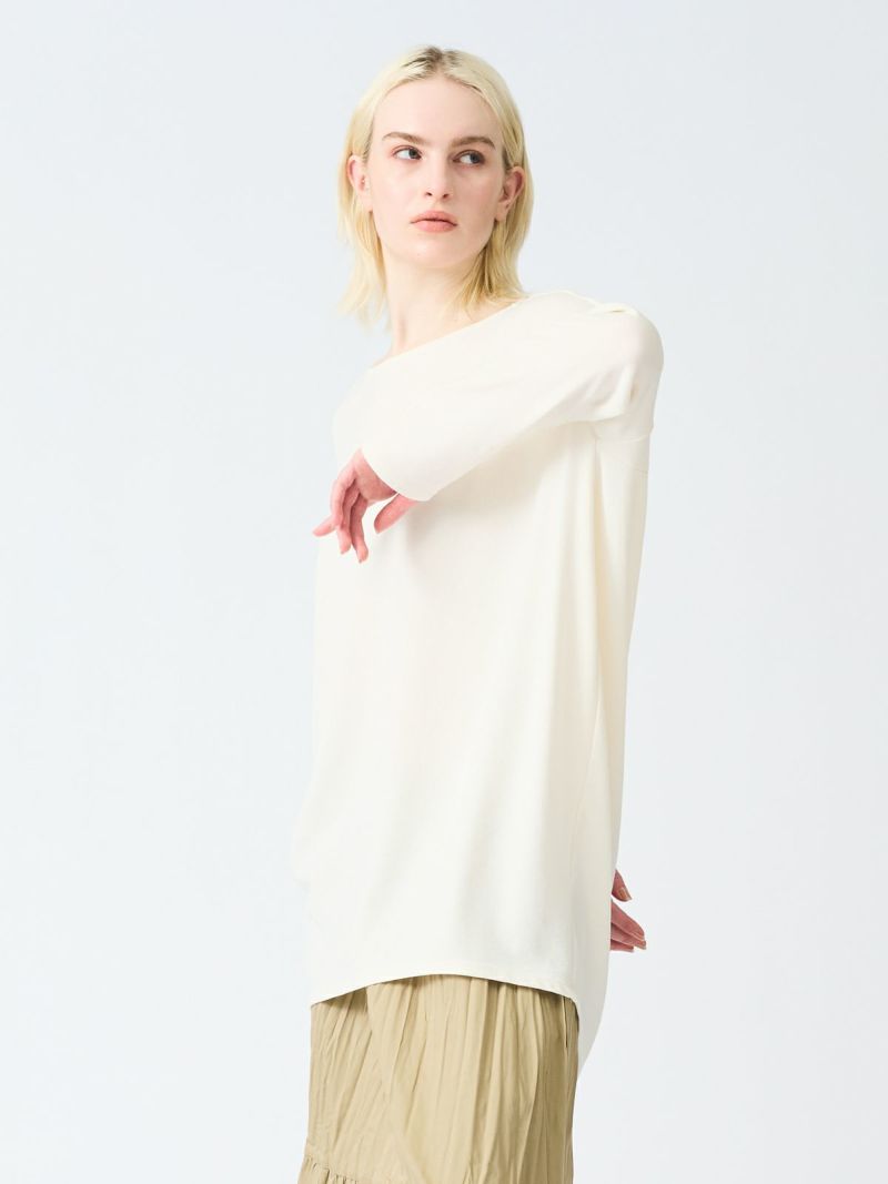 mizuiro ind ボートネックコクーンプルオーバー