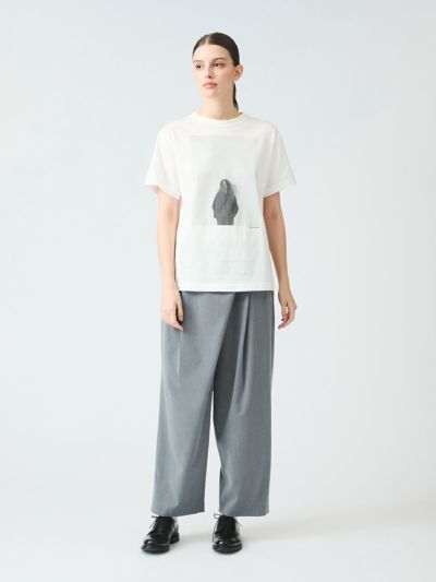 mizuiro ind ラップライクワイドパンツ