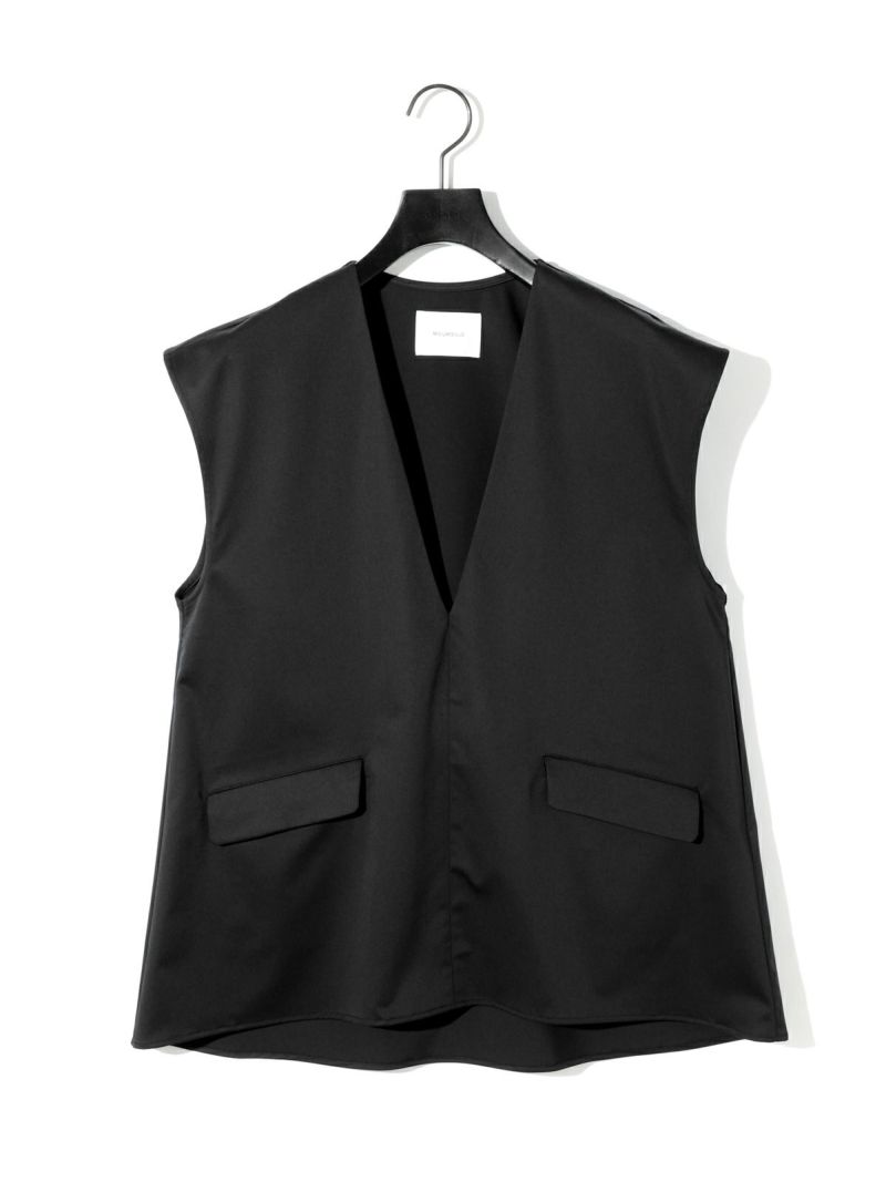WEB限定お買い得商品の新着アイテム MIDIUMISOLID for Ladies Vネックノースリーブプルオーバー トップス