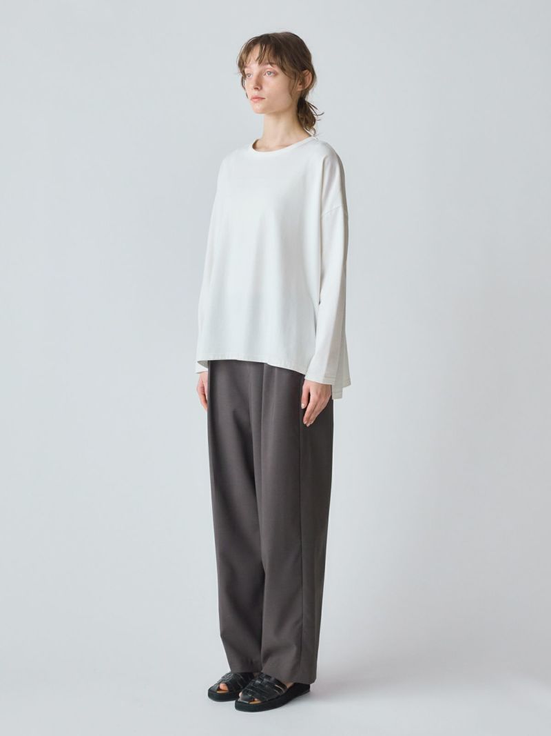 MidiUmi ワイドパンツ チャコールグレー MidiUmi スラックスワイドパンツ｜ MARcourt ONLINE STORE