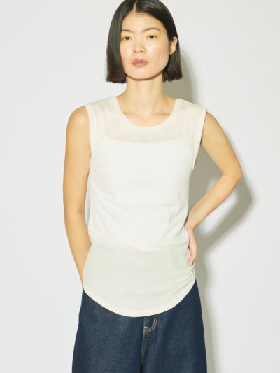 MIDIUMISOLID for Ladies リブタンクトップ