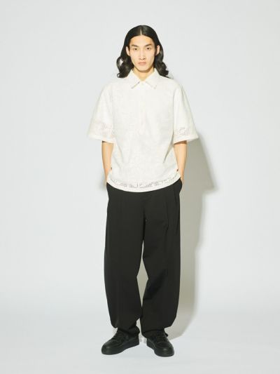MIDIUMISOLID Men’s コンプレッションストレッチテーパードパンツ