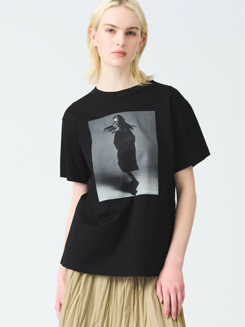mizuiroind プリントtシャツ 美品Ω