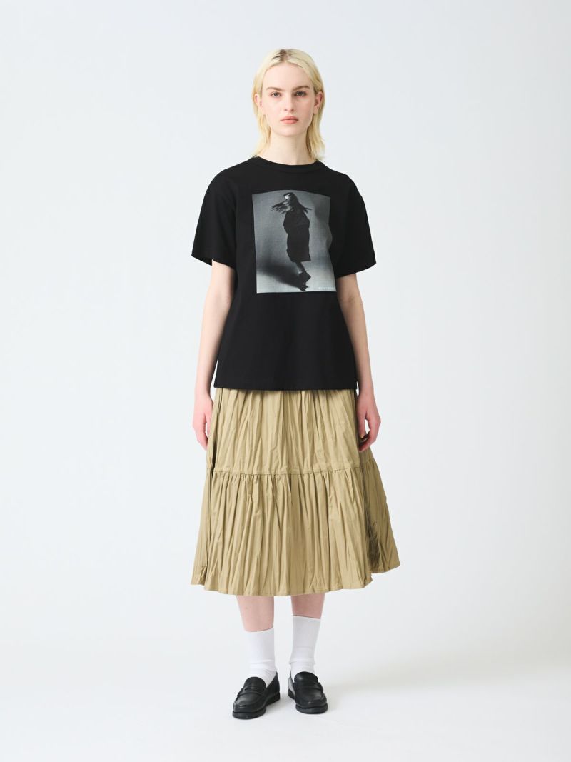 新品　mizuiro ind ミズイロインド　プリントTシャツ セール】mizuiro ind フォトプリントT（Tシャツ/カットソー