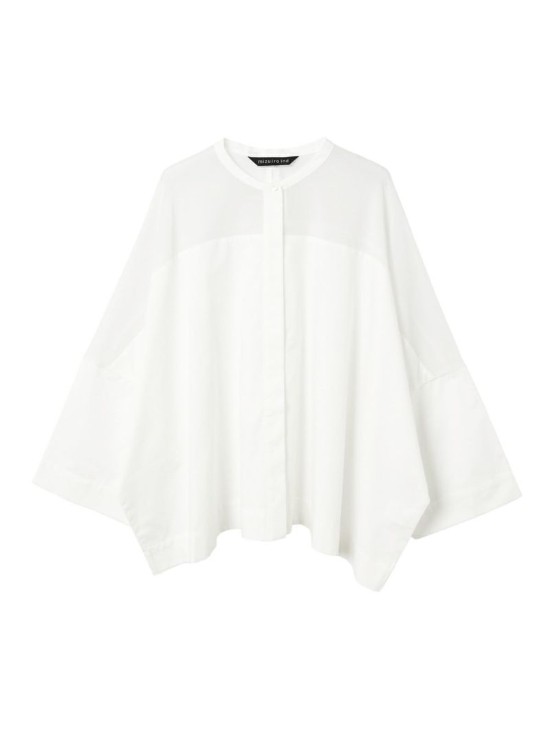 mizuiro ind スタンドカラーシアーシャツ｜ MARcourt ONLINE