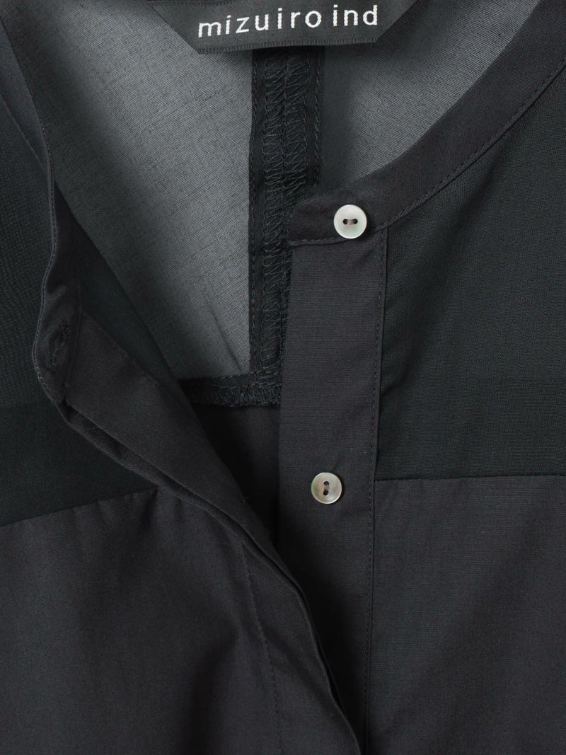 mizuiro ind スタンドカラーシアーシャツ｜ MARcourt ONLINE