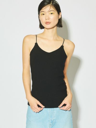 MIDIUMISOLID for Ladies パッドブラキャミソール