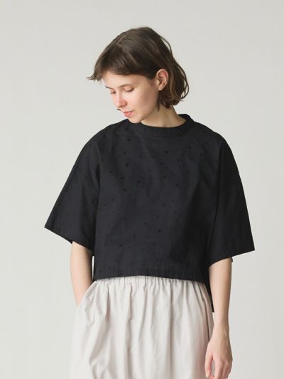 MidiUmi ドットワイドシャツプルオーバー