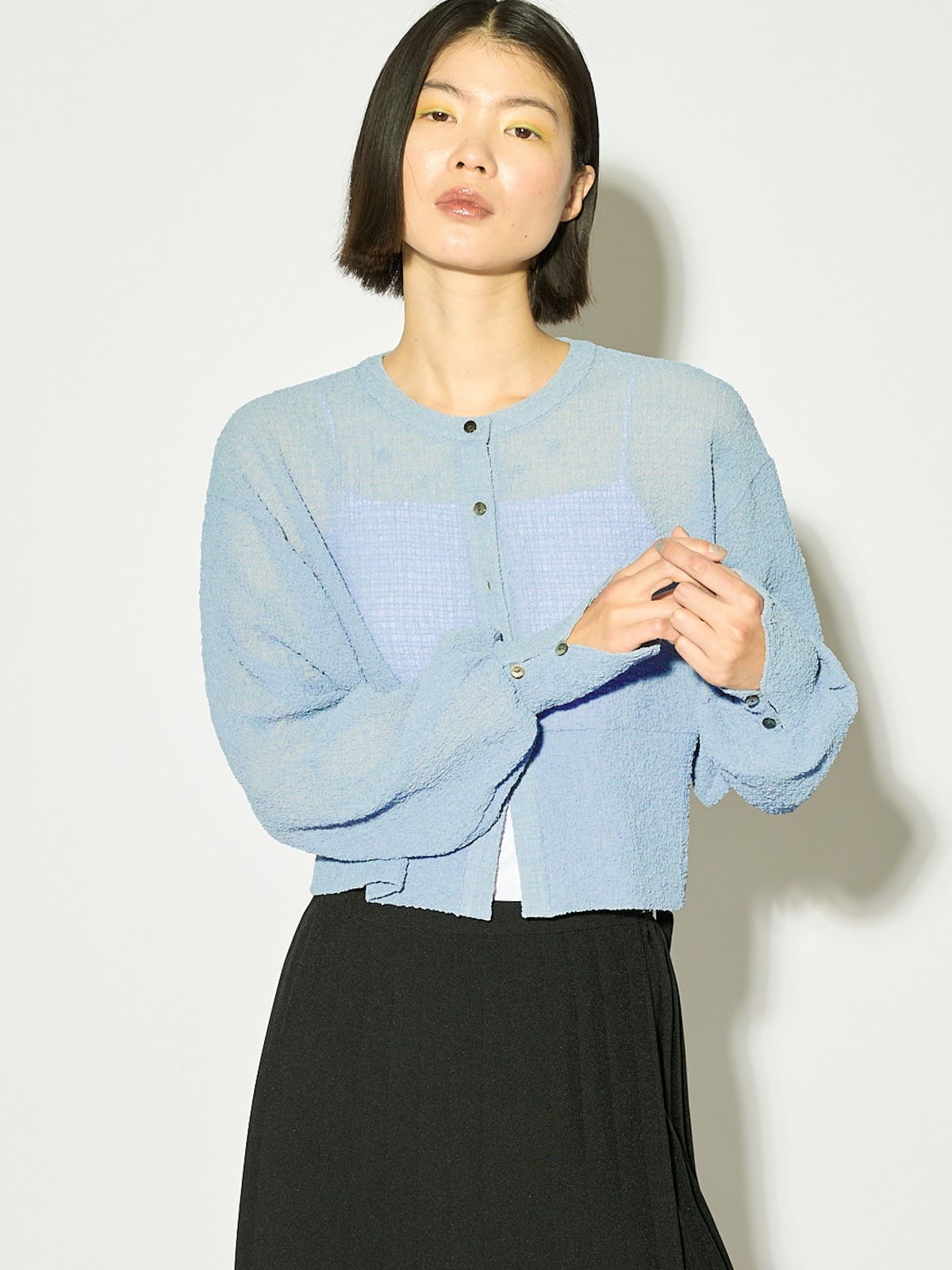sheer crew neck short C/D.S