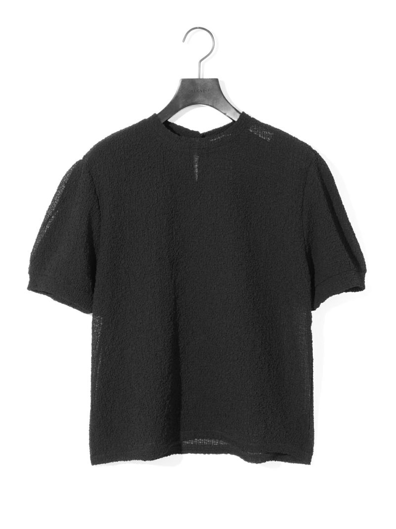 新品未使用　INSCRIRE Asymmetry Sweat パープル REPOSE AMS / crop heart sweater - light mixed c