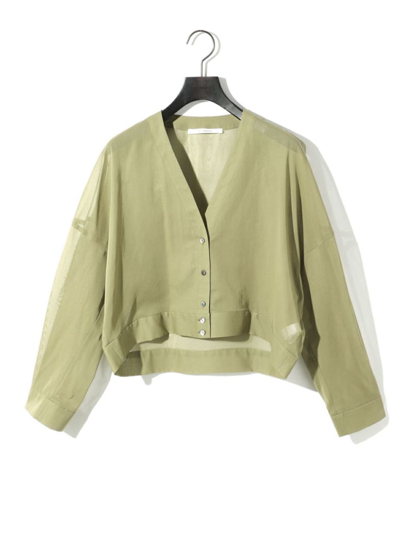 MIDIUMISOLID カーディガン for Ladies シアーVネック
