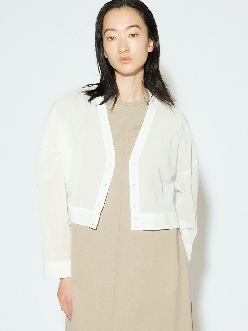 MIDIUMISOLID for Ladies コンパクトシアーカーディガン