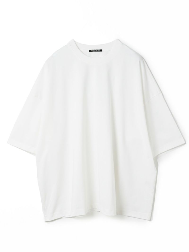 mizuiroind クルーネックワイドチュニック Tシャツ カットソー