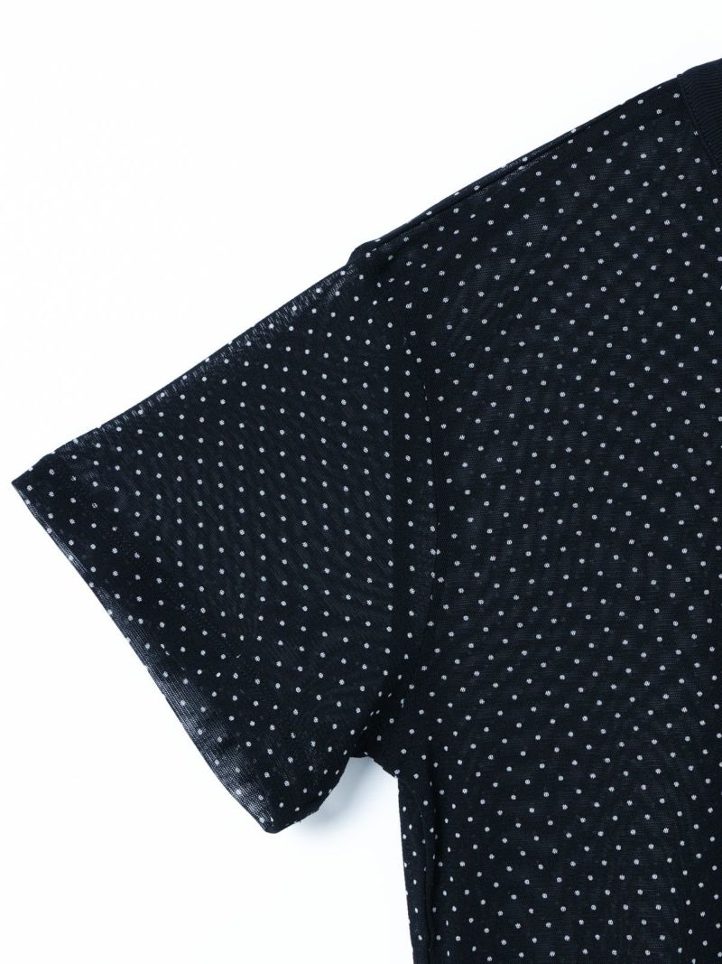 mizuiro ind メッシュドットクルーネックT｜ MARcourt ONLINE