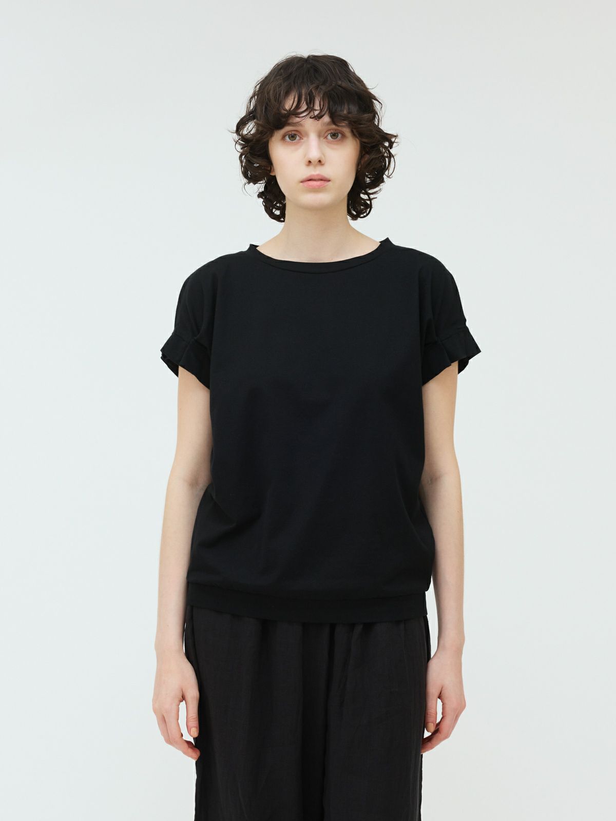 frill slv crew neck P/O
