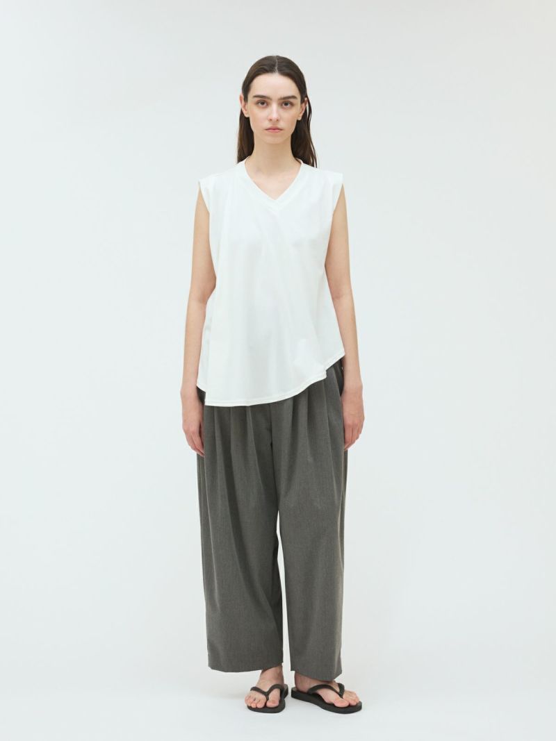 mizuiro ind ハイウエストタックパンツ｜ MARcourt ONLINE STORE