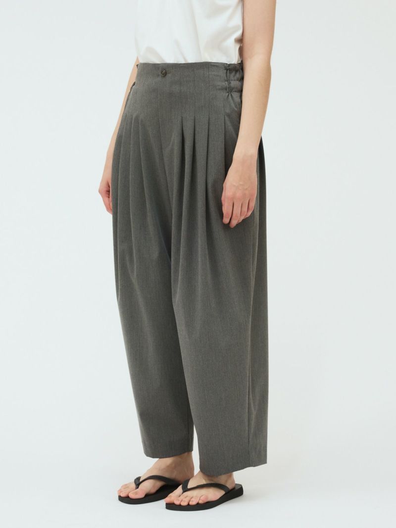 mizuiro ind ハイウエストタックパンツ｜ MARcourt ONLINE STORE