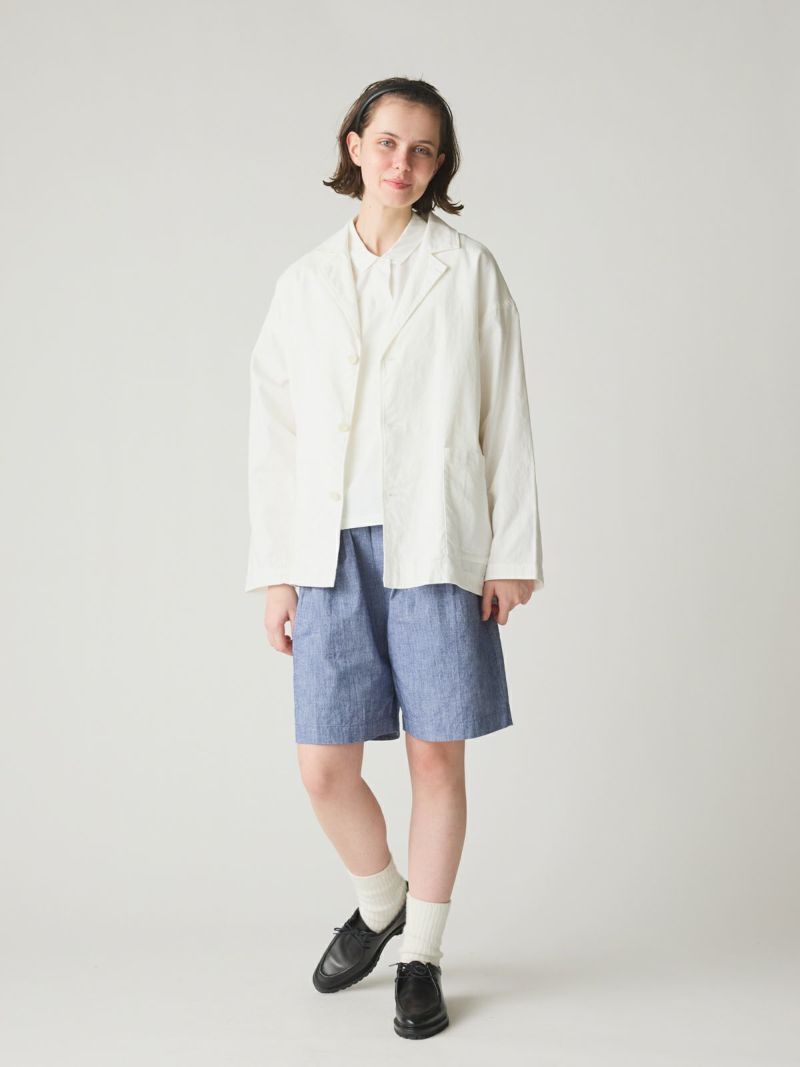 MidiUmi】ポロノースリーブプルオーバー｜カットソー｜e-Look+