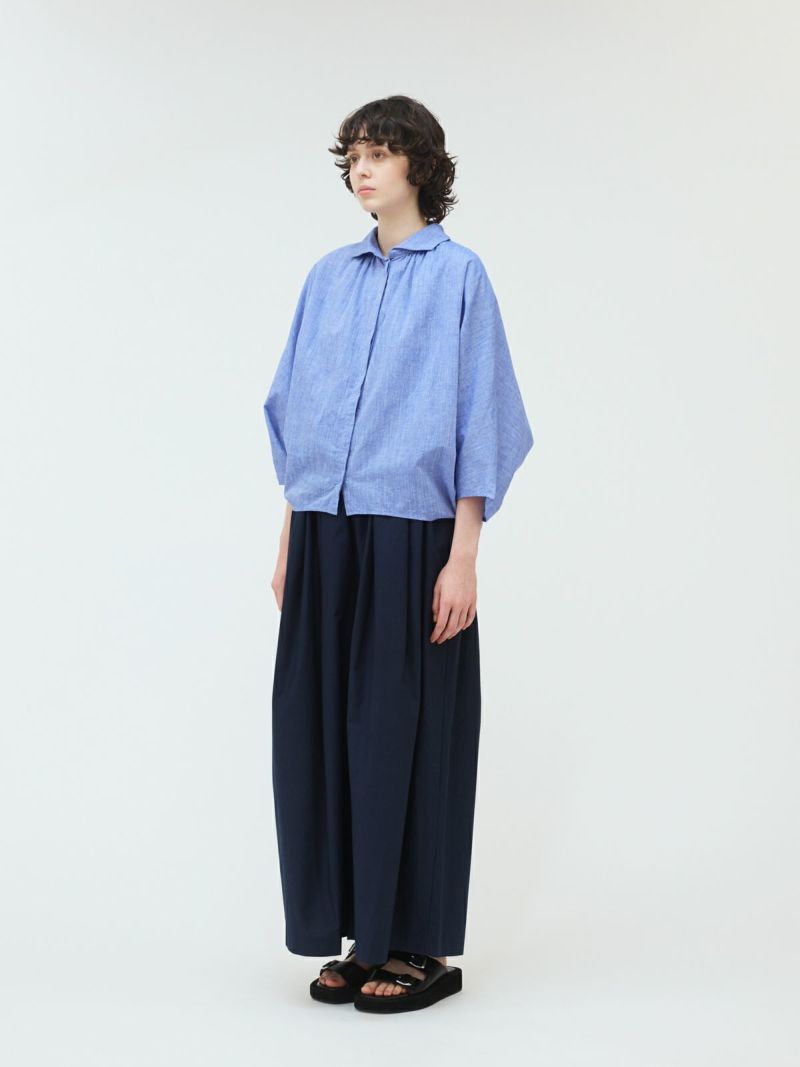 mizuiro ind ワイドギャザータックパンツ｜ MARcourt ONLINE